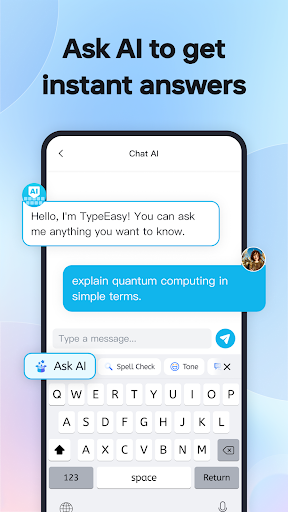 Screenshot of TypeEasy-AI Keyboard & Writer