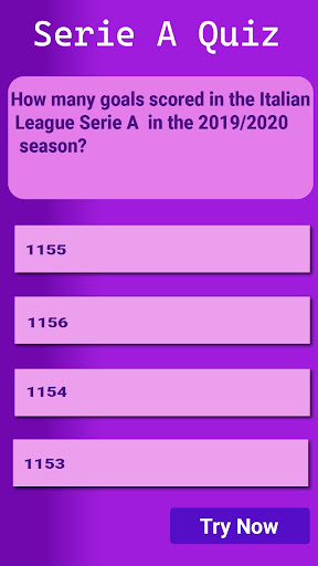 Italian League Quiz Screen 3