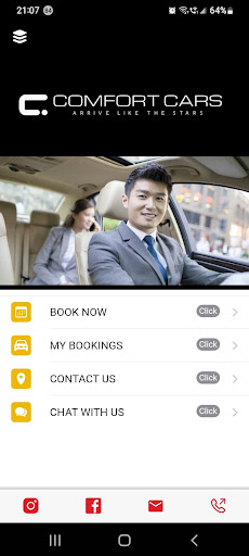 Android application ComfortCars screenshort