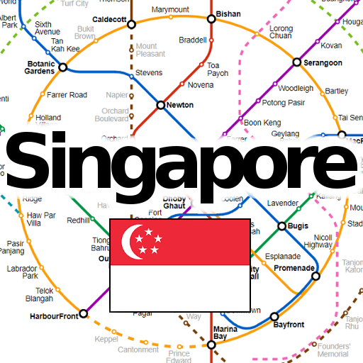 Singapore Metro Map  Icon