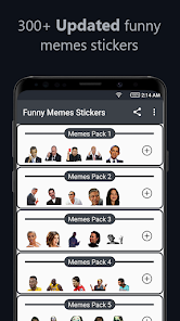Funny Stickers For Whatsapp 1.3 APK + Mod (Unlimited money) إلى عن على ذكري المظهر