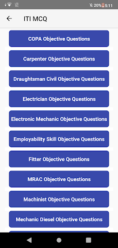 ITI Electrician Question Bank Screen 2