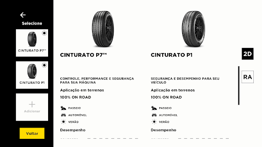 Pirelli Realidade Aumentada Screen 3