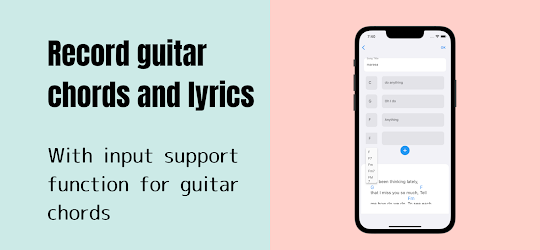 Guitar Chord & Lyrics Note App