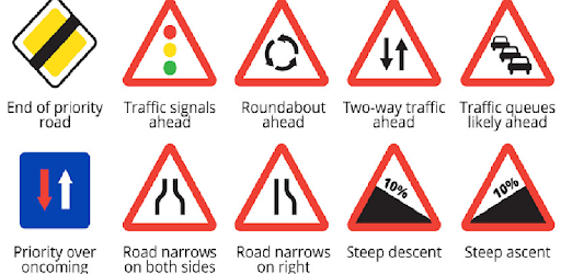 العلامات المرورية علامات المرور امتحان الاشارات Pdf