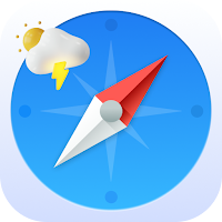 Smart compass app: weather forecast, GPS location