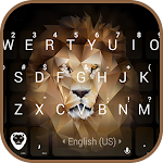 Cover Image of Download Polygon Lion Kika Keyboard  APK