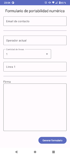 Portabilidad numérica Screen 2