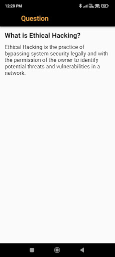 Ethical Hacking Interview Screen 2