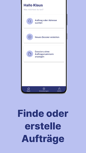 Klaus-App Screen 3