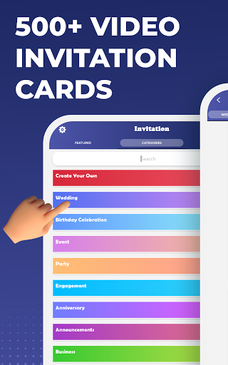 Screenshot Video Invitation Maker