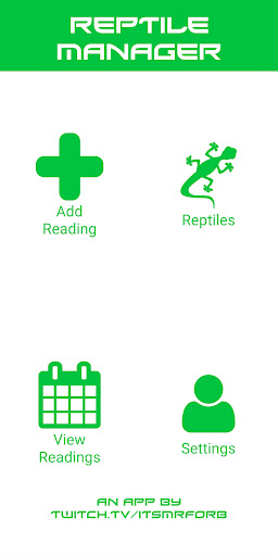 Android application Reptile Manager screenshort