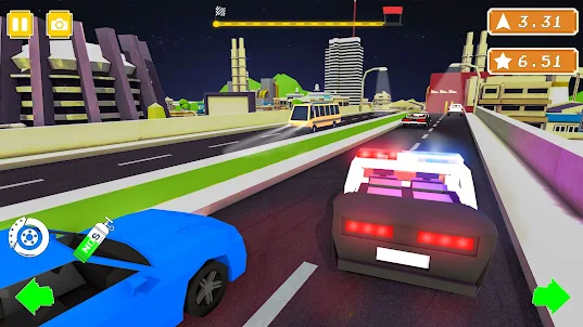 Blocky Racing Game- Car Game