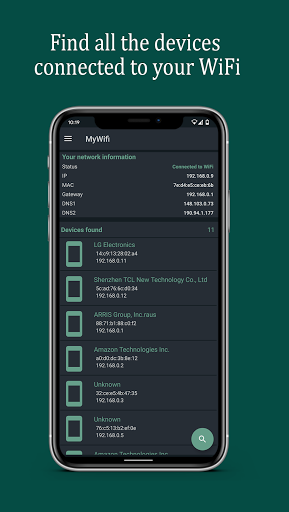 Android application Who Is Connected To My WIFI screenshort