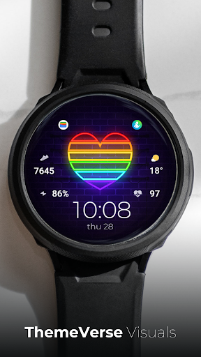 TVV Pride 4 Digital Watch Face screenshot 1