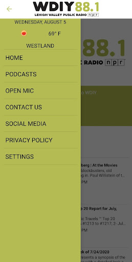 WDIY Radio Screen 2