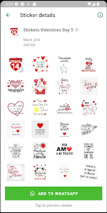 Stickers Valentines Day