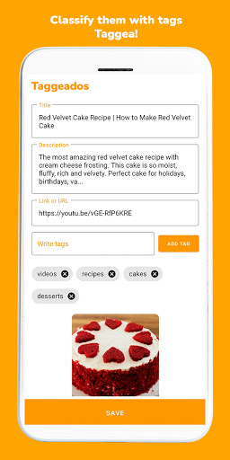 Taggeados: save web links Screen 3