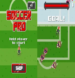 축구 게임 앱: 득점 목표