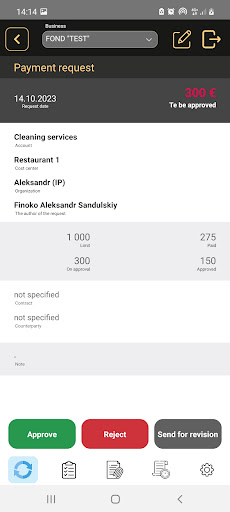 Finoko: Cash flow management Screen 3