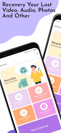 Android application Hot Recovery screenshort