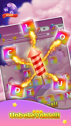 Rainbow Words Relax & Puzzle - Screenshot 1