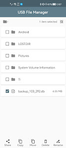 Captura de Pantalla 2 USB File Manager (NTFS, Exfat) android