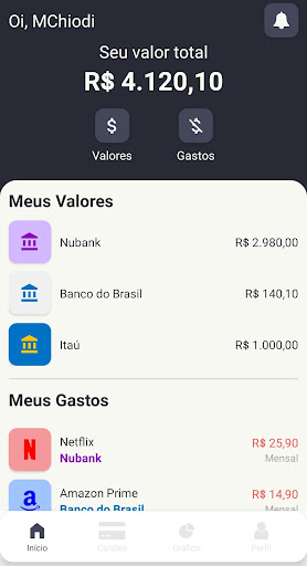 Android application MChiodi - Card Manager screenshort
