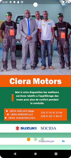 Android application ciera Motors screenshort