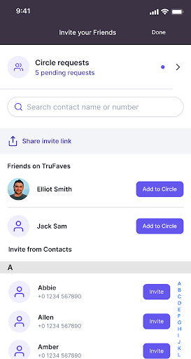 TruFaves Screen 3