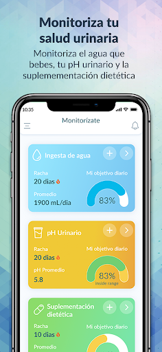 Android application myLit-Control cálculos renales screenshort