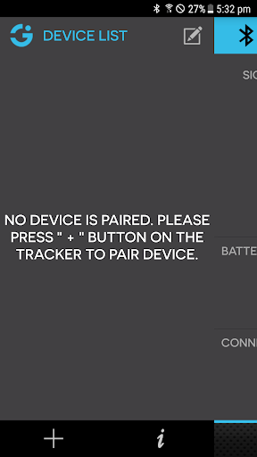 Android application SG Tracker screenshort