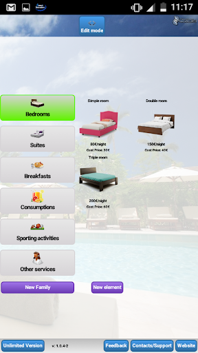 Android application Hotel Invoice: Quotations invo screenshort