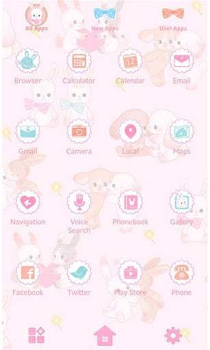 Rabbit Theme-Little Lovers- Screen 3