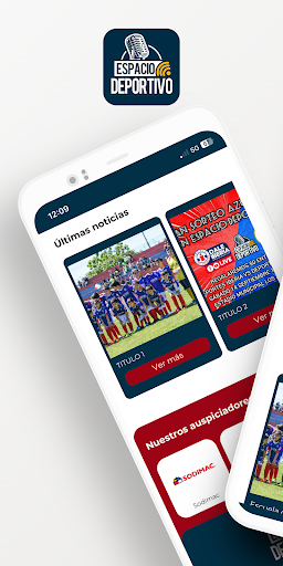 Android application Espacio Deportivo screenshort