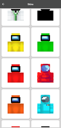 Among us Skins for Minecraft