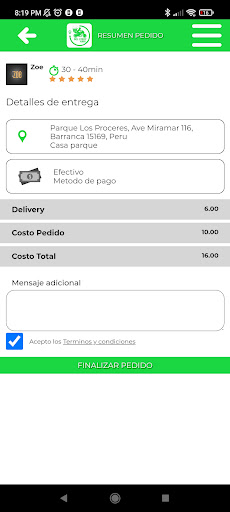 Delivery Hami Screen 3