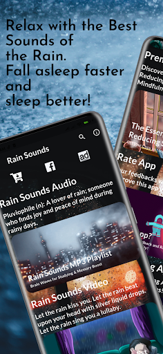 Rain Sounds  Relaxing Sleep