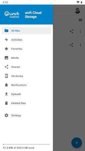 unifi Cloud Storage Screen 3
