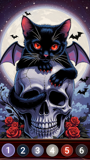 Dark Night Color by Numbers screenshot 6