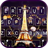 Night Romantic Paris Keyboard Theme icon