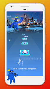 Blue Monster Rainbow Hop Tiles