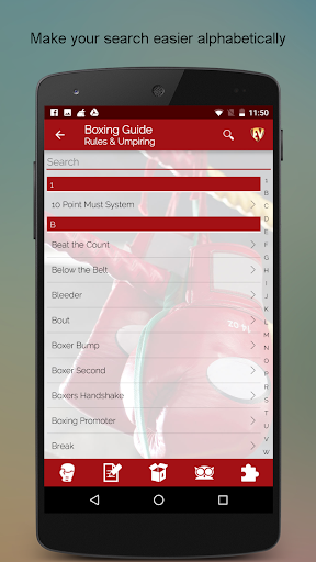 Boxing Dictionary Screen 3