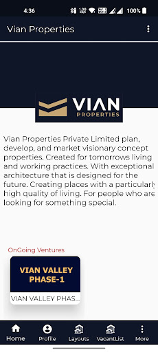 Vian Properties Screen 3