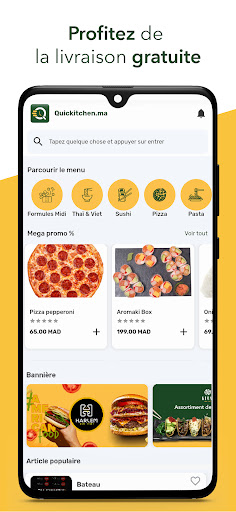 Quickitchen - Livraison repas Screen 3