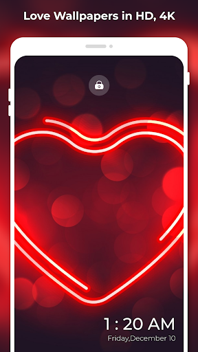 Android application Love Wallpapers in HD: 4K FHD screenshort