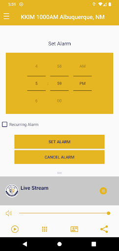 Android application KKIM AM 1000 screenshort