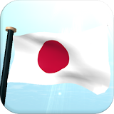 Japan Flag 3D Free Wallpaper icon