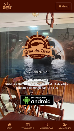 Android application Delícias da Roça screenshort