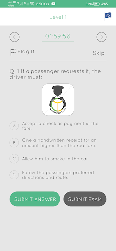 TLC Practice exam 2.0 Screen 3